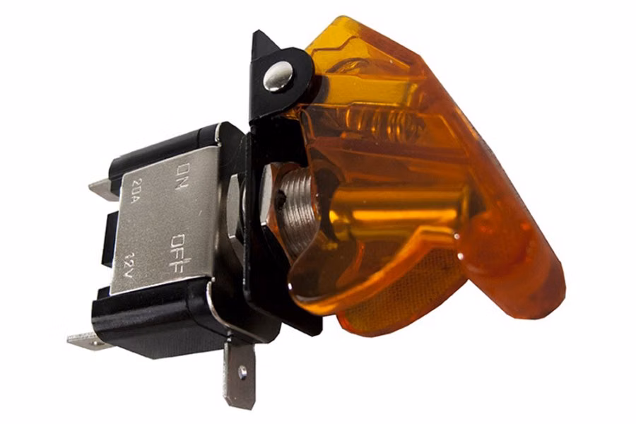 Race Sport 12V LED Toggle Switch (Yellow)